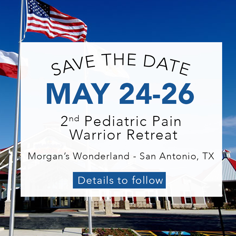 Pediatric pain warrior retreat registration now open