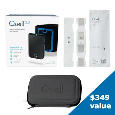 Enter by Friday to win a Quell 2.0 device!