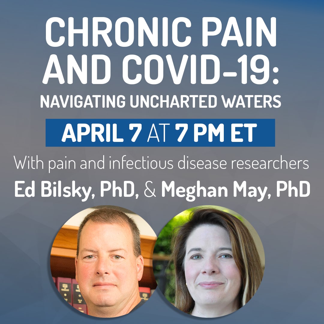 Webinar featuring two researchers on COVID-19 and chronic pain