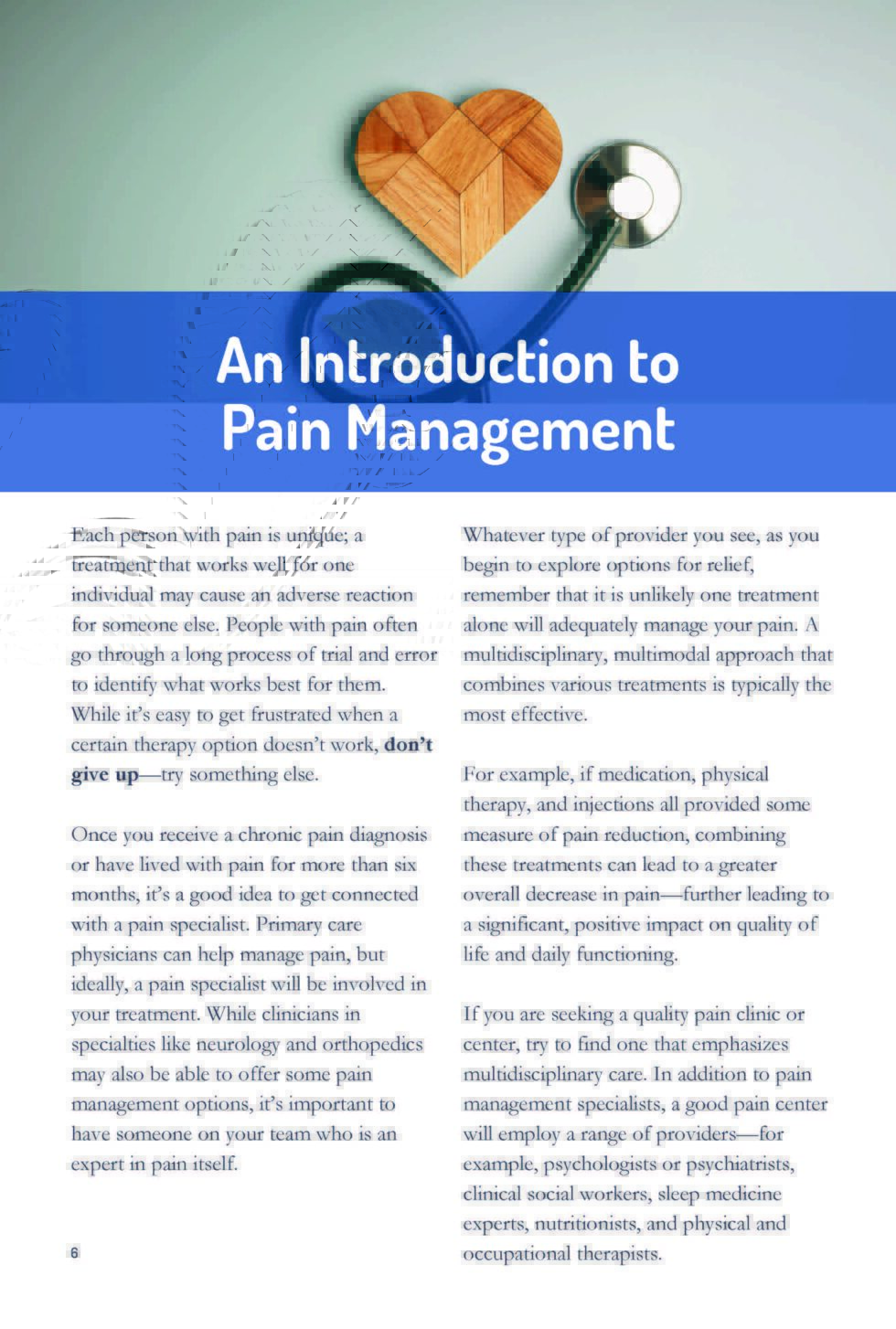 Living Well With Chronic Pain - An Educational Guide - U.S. Pain Foundation